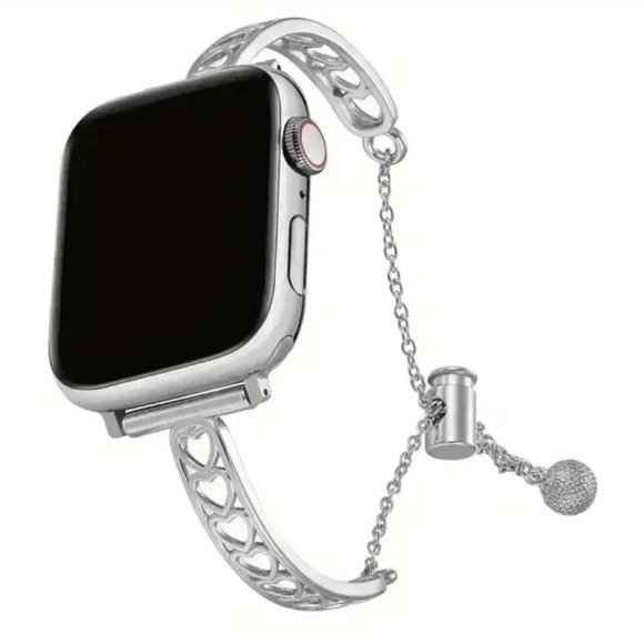 Heart-Shaped Double-Bar Apple Watch Band - Picture 1 of 4